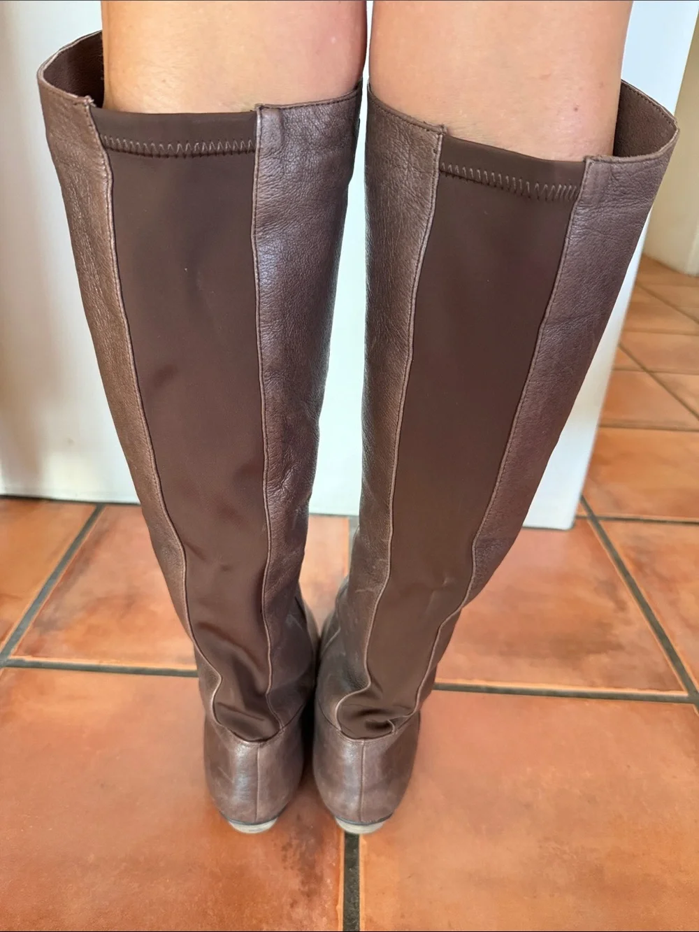 Steve Madden Creation Tall Brown Leather Over-the-Knee Boots